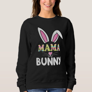 Sudadera Mama Bunny Outfit Matemático Familia Pascua Madre