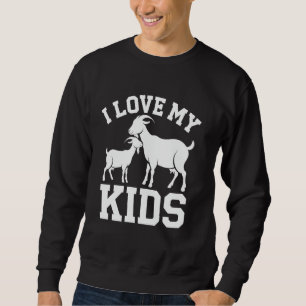 Sudadera Mamá Cabra Amo a Mis Hijos Cabra Divertida Amante 
