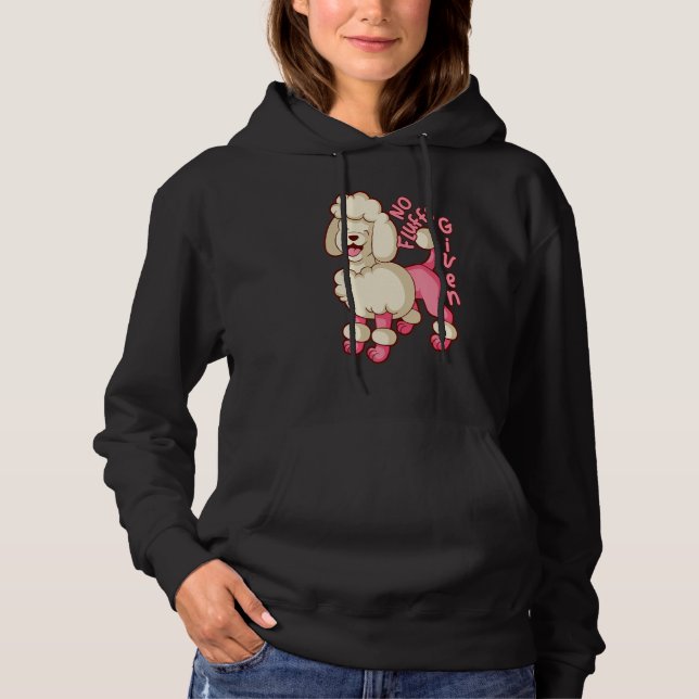 Sudadera Mamá Caniche  Lindo Caniche Rosa Sin Molestias Can (Anverso)