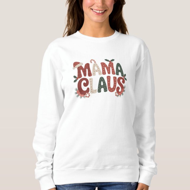 Sudadera Mama Claus Navidad (Anverso)