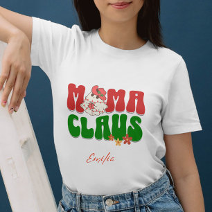 Sudadera Mama Claus Navidades Personalizado Mamá Nombre Ret