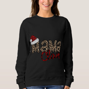 Sudadera Mama Claus Santa Hat Navidades Pajama Family Match