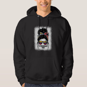 Sudadera Mamá colombiana Messy Bun Colombia Orgullo Patriót