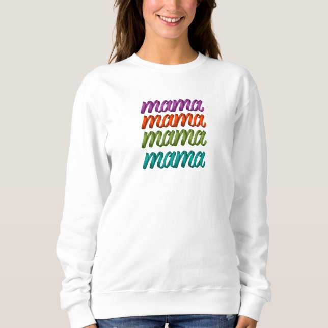 Sudadera Mamá colorida para el día de la madre (Anverso)