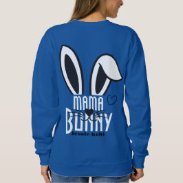 Sudadera mamá conejito Pascua elegante simple linda familia