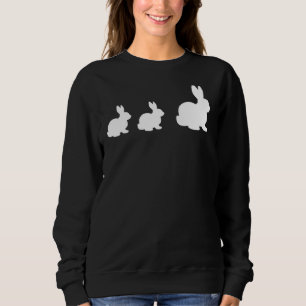 Sudadera Mama Conejo Conejo Con 2 Preciosos Bebés