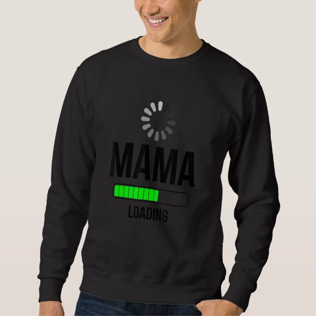 Sudadera Mamá Cool Cargando   Ilustración   Diseños Gráfico (Anverso)