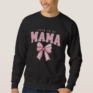 Sudadera Mamá Coquette Bow Invitación De Bebé Rev