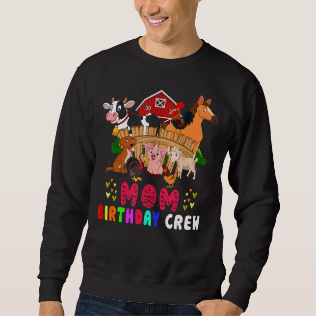 Sudadera Mamá Cristal de Cumpleaños Animales de la Granja F (Anverso)