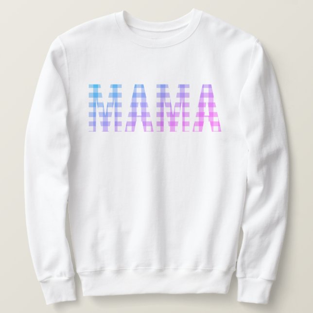 Sudadera Mama Cuadro de Arcoíris  (Anverso del diseño)