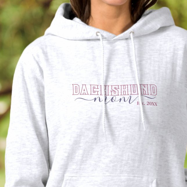 Sudadera Mamá Dachshund Varsity Script Establecida (Subido por el creador)