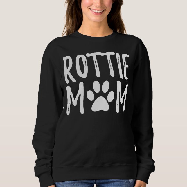 Sudadera Mamá de amor de Rottweiler Mother Dog Owner (Anverso)