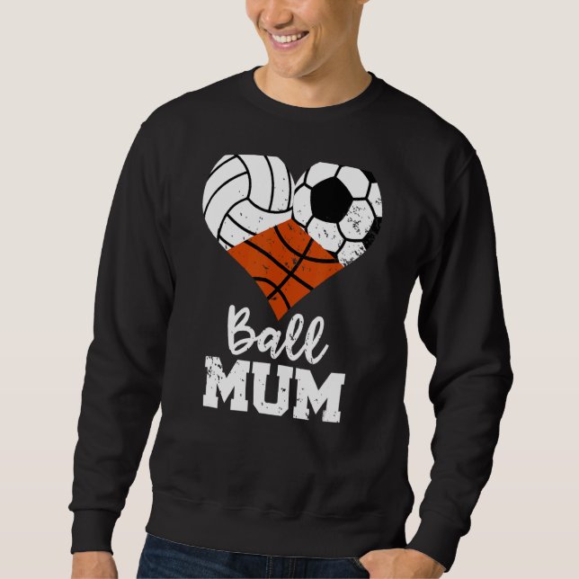 Sudadera Mamá de baloncesto de baloncesto de voleibol de Ma (Anverso)