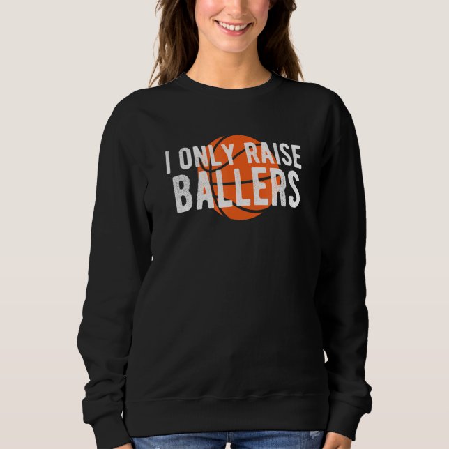 Sudadera Mamá de baloncesto papá levanta baloncesto cita a  (Anverso)