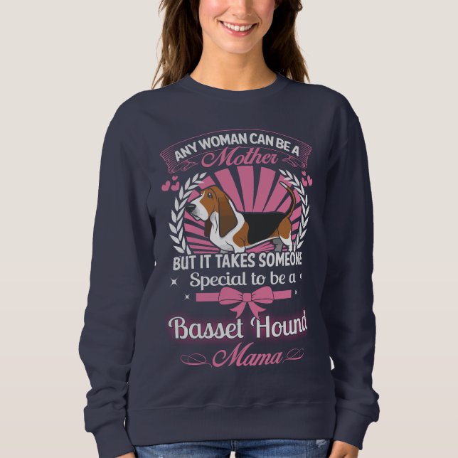 Sudadera Mamá de Basset Hound (Anverso)