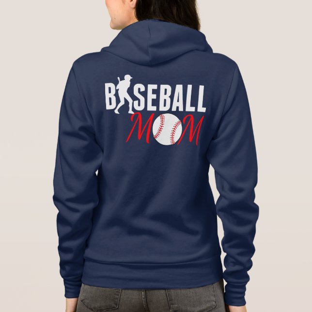 Sudadera Mamá de béisbol (Reverso)