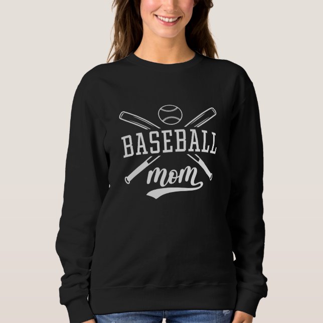 Sudadera Mamá de béisbol (Anverso)