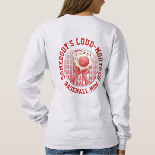 SUDADERA MAMÁ DE BÉISBOL ESTILOSA Y DIVERTIDA CON GRAN VOZ