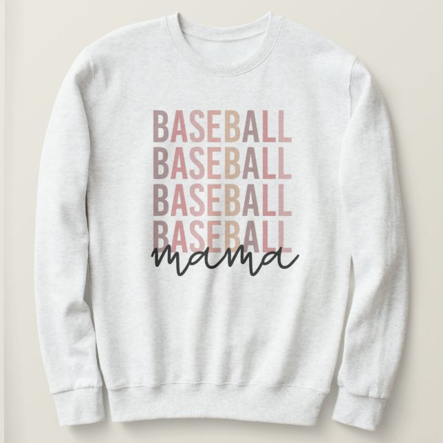 Sudadera Mama De Béisbol | Regalos de madres de béisbol (Anverso del diseño)