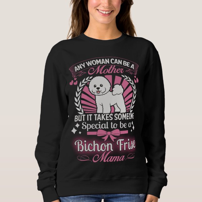 Sudadera Mamá de Bichon Frise (Anverso)