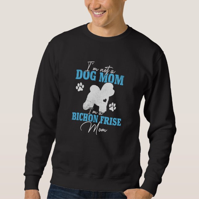 Sudadera Mamá de Bichon Frise Mujeres para Mamá de Perro Li (Anverso)