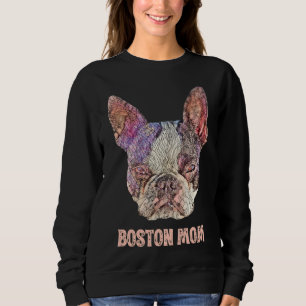Sudadera Mamá de Boston Terrier Mamá De Boston Foco