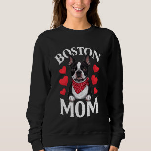 Sudadera Mamá de Boston Terrier, mamá de perro