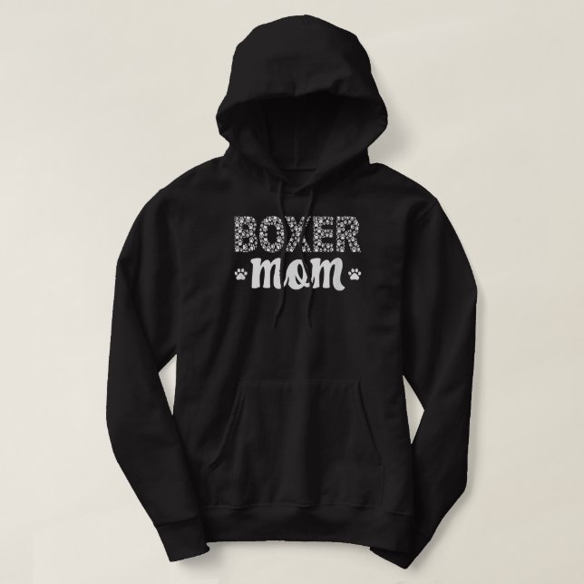 Sudadera Mamá de boxeo para un perro amante de los animales (Diseño del anverso)