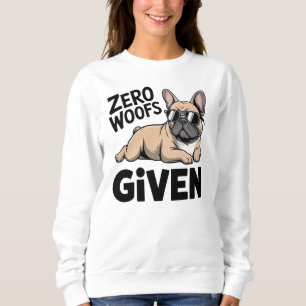 Sudadera Mamá de Bulldog Francés Antisocial Sarcástica Humo