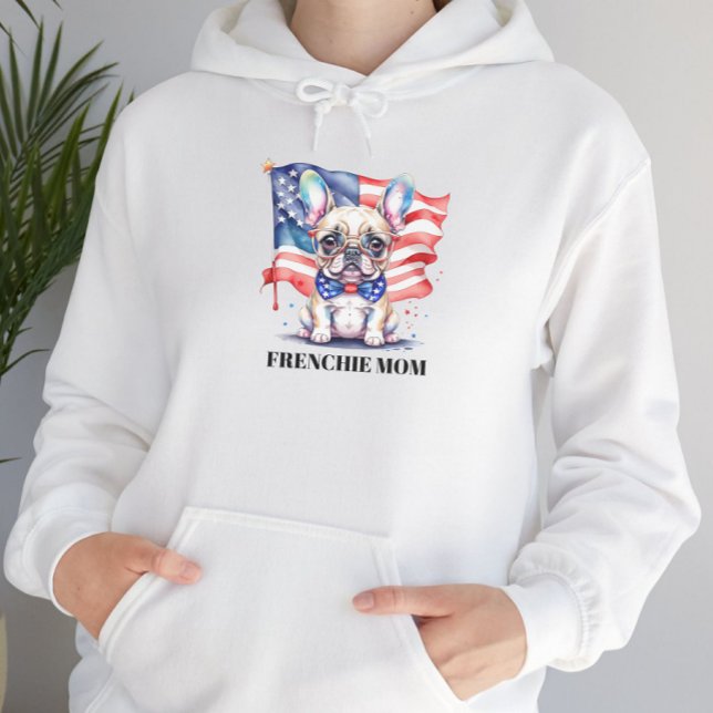 Sudadera Mamá de bulldog francés patriota (Subido por el creador)