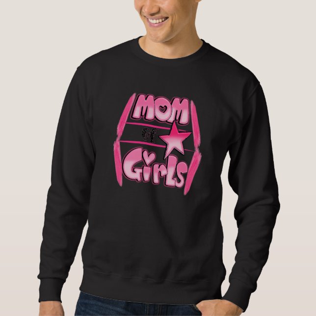 Sudadera Mamá De Chicas Feliz Día De La Madre (Anverso)