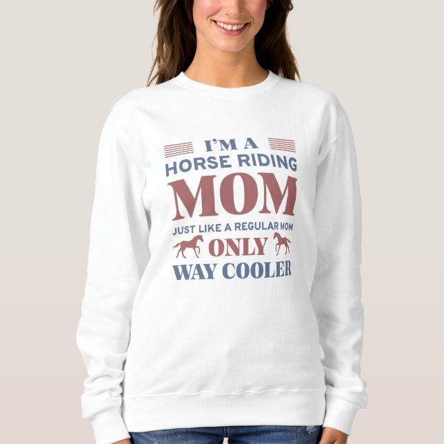 Sudadera Mamá de Equitación (Anverso)