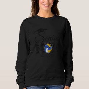 Sudadera Mamá de exalumna sénior 2023 Graduación de voleibo