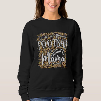 Sudadera Mamá de fútbol Jugador de fútbol Patrón de leopard