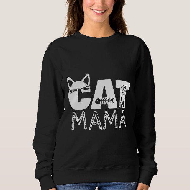 Sudadera Mamá de gato (Anverso)