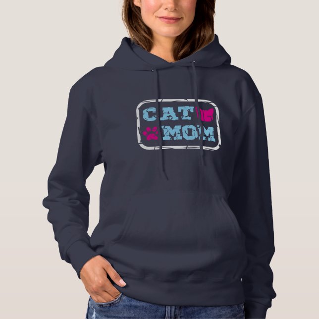 Sudadera Mamá de gato (Anverso)