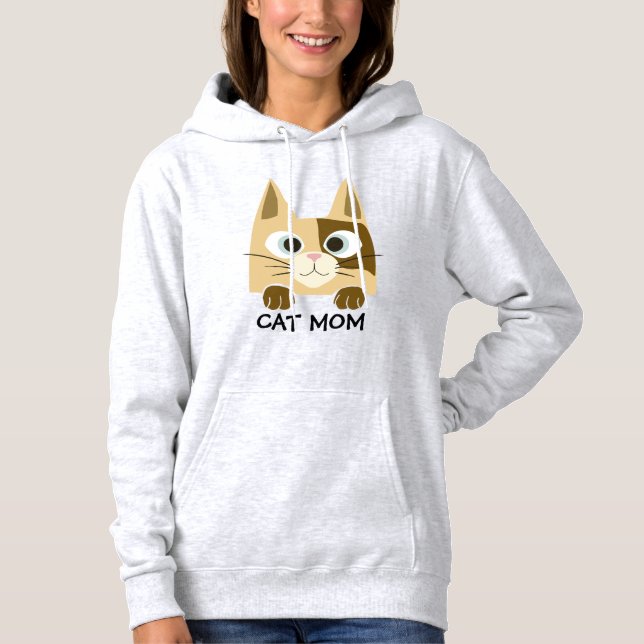 Sudadera Mamá de gato lindo (Anverso)