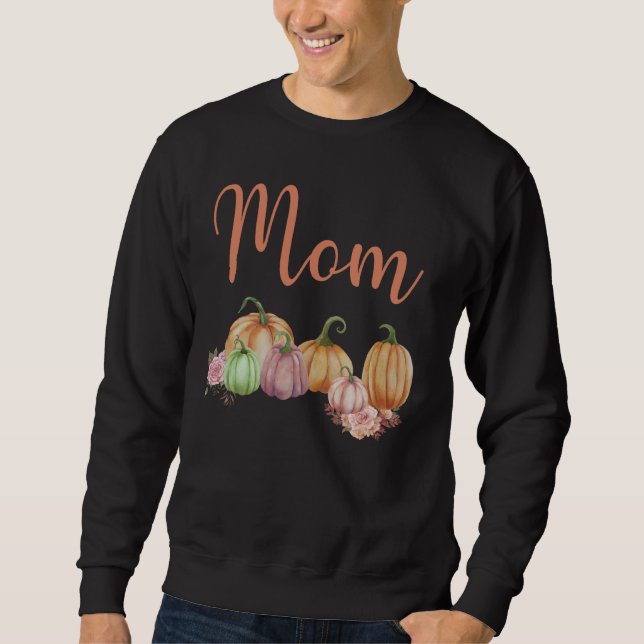 Sudadera Mamá de la Calabaza Pequeña Primer Cumpleaños Pump (Anverso)