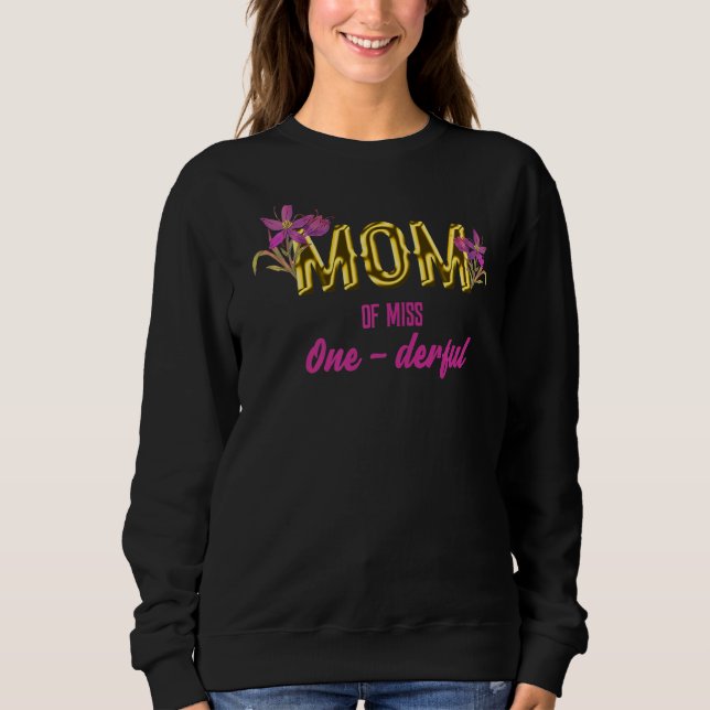 Sudadera Mamá De La Chica De Cumpleaños Mamá Abuela (Anverso)