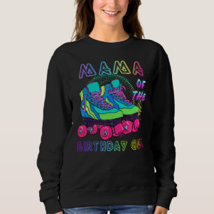 Sudadera Mamá De La Chica De Cumpleaños Patinando El Cumple