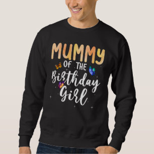 Sudadera Mamá De La Familia Temática Del Chica De Cumpleaño