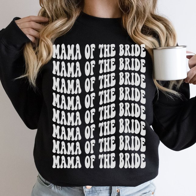 Sudadera Mamá de la fiesta de las novias en blanco (Subido por el creador)
