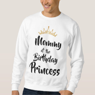 Sudadera Mamá De La Princesa De Cumpleaños Familia Que Coin