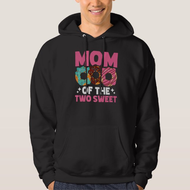 Sudadera Mamá De Los Dulces Dos Donut Fiesta De Cumpleaños  (Anverso)