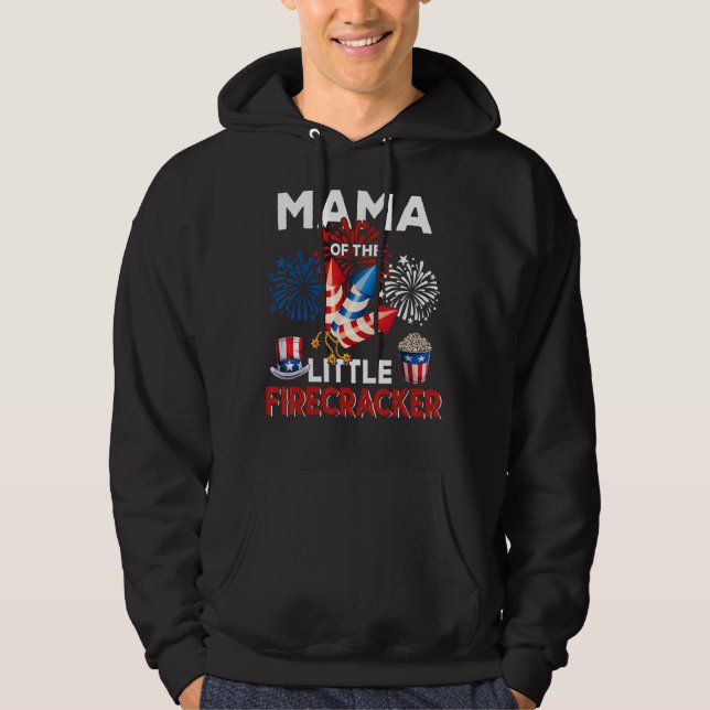 Sudadera Mamá De Los Pequeños Fuegos Artificiales Del Rastr (Anverso)