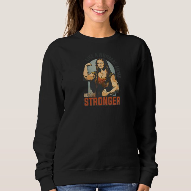 Sudadera Mamá de lucha de brazo fuerte de mujeres  (Anverso)