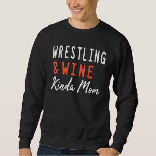 Sudadera Mamá de Lucha Libre y Vino Tipo Entrenadora de Muj