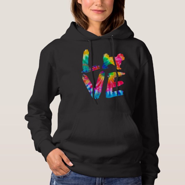 Sudadera Mamá de perro de amor de los ojos de los tiros mal (Anverso)