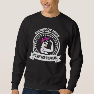 Sudadera Mamá de pie de pista no es para el Ri rosa y azul 