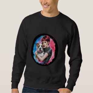 Sudadera Mamá de Pitbull con perro Pit Bull y gran agua